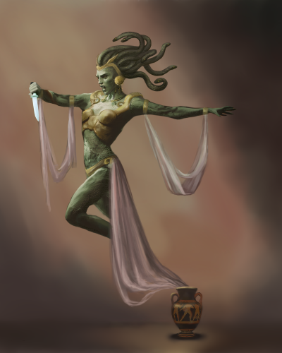 Halloween Medusa Genie